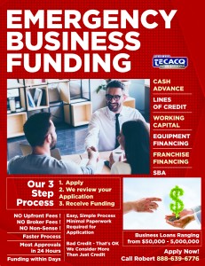 Loans $50k-$500k  • One Page Application • Unsecured – No Collateral •